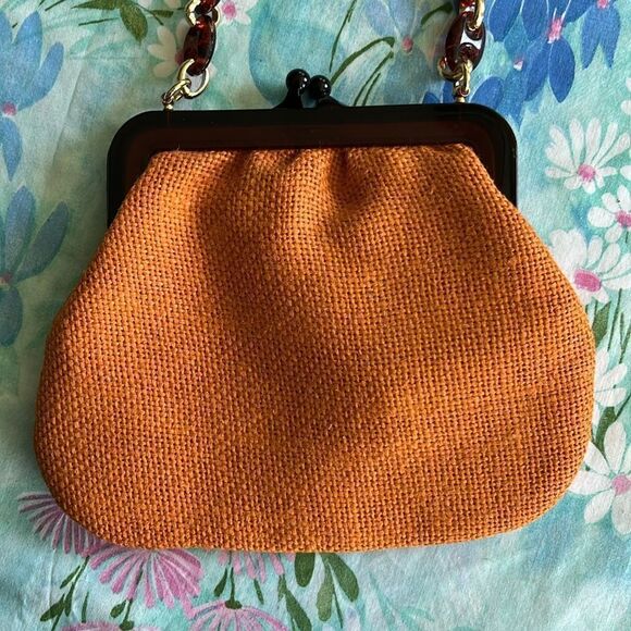 Walborg Made In Italy Vintage Purse - Woven Kisslock Plastic - Picture 5 of 12